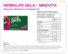 Load image into Gallery viewer, Herbalife Gels - MindVita Kids Moonbeam Lemonberry 30 chewable gels