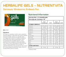 Load image into Gallery viewer, Herbalife Gels - NutrientVita Kids Tutti Frutti 30 chewable gels