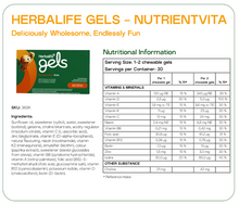 Load image into Gallery viewer, Herbalife Gels - NutrientVita Kids Tutti Frutti 30 chewable gels
