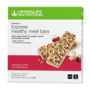 Formula 1 Express Healthy Meal Bars Cranberry & White Chocolate 7 Bars per Box
