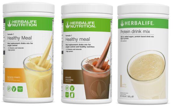 Herbalife Formula 1 Healthy Meal & Protein Drink Mix Bundle